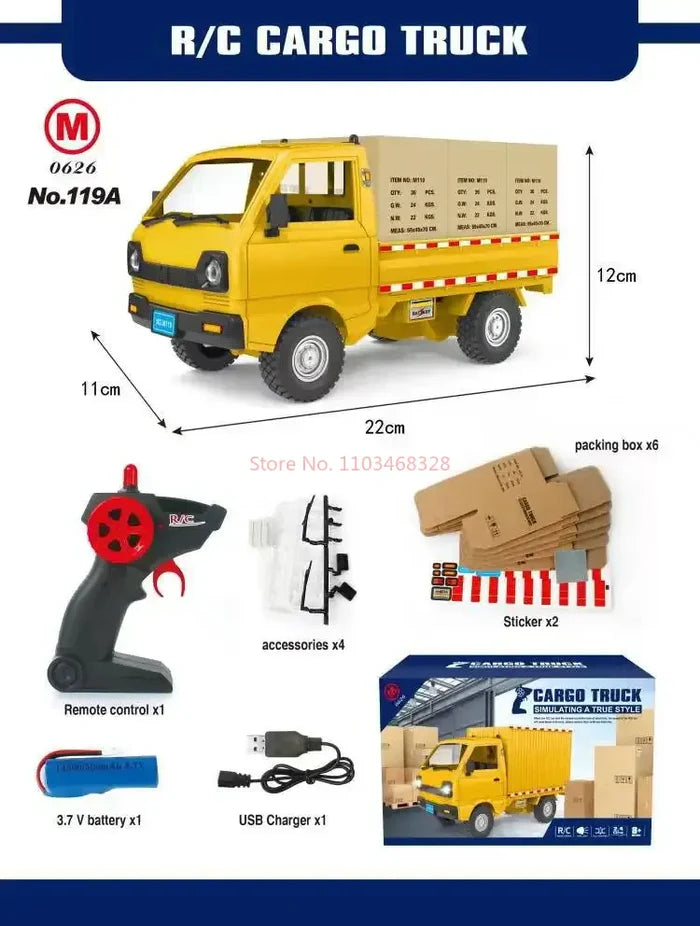 CargoTruck™ Caminhão Elétrico de Carga com Controle Remoto