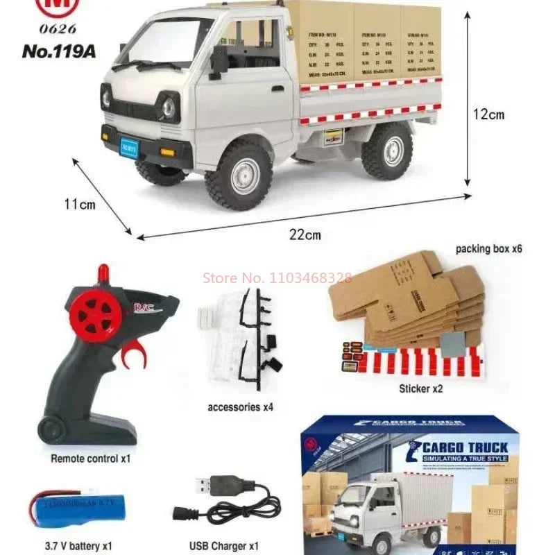 CargoTruck™ Caminhão Elétrico de Carga com Controle Remoto