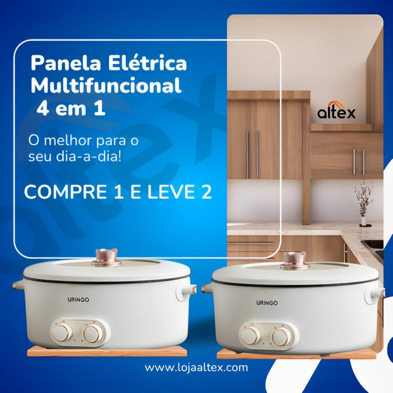 Panela Multifuncional 4 em 1 - MAIS PRATICIDADE NA COZINHA COM 6L