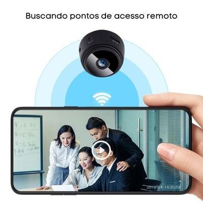 Mini Câmera Espiã com Sensor de Movimento e Visão Noturna Wifi Full HD® - ImpactStor